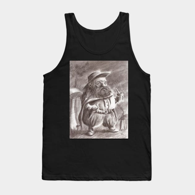 Gnomo Gaúcho (Gaucho Gnome) Tank Top by EderArt